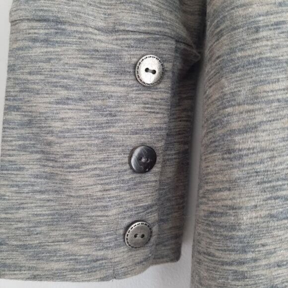 NEON BUDDHA Relaxed Fit Asymmetric Hem Sweatshirt Mockneck Melange Grey Sz S - Picture 11 of 12